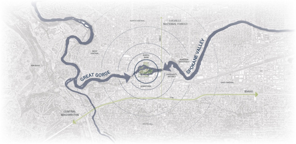 2022 ASLA GENERAL DESIGN AWARD OF HONOR Riverfront Spokane Berger Partnership