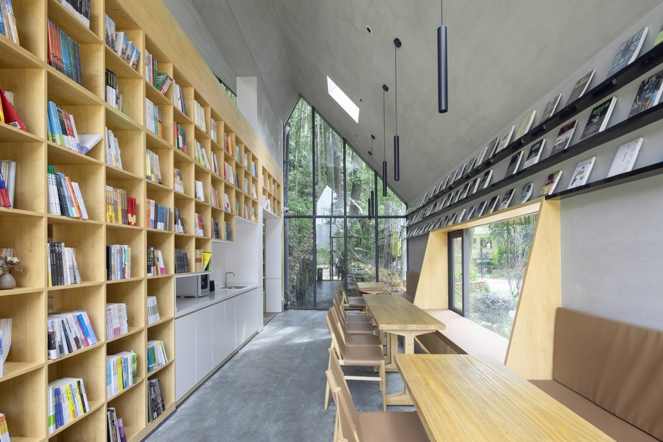 nankun mystery alpine library by wildurban architects