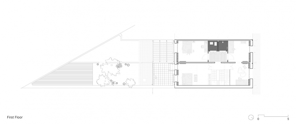 rehabilitation of two adjoining houses installation by arqbag