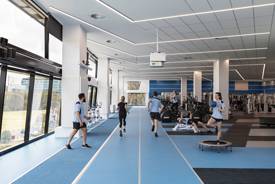 deakin university specialised indoor exercise and sport science teaching building by ds architects