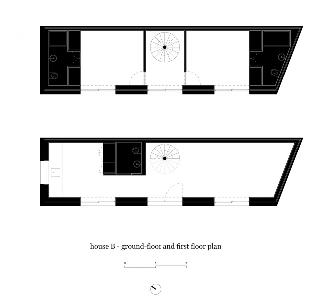 three exposed concrete facades by corpo atelier