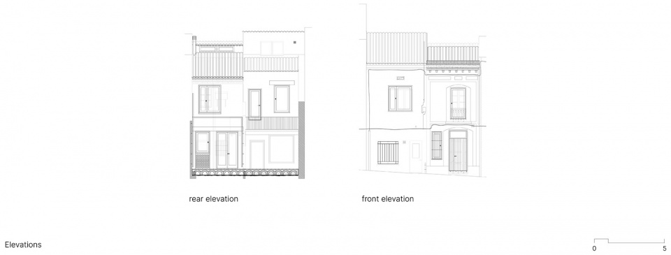 rehabilitation of two adjoining houses installation by arqbag