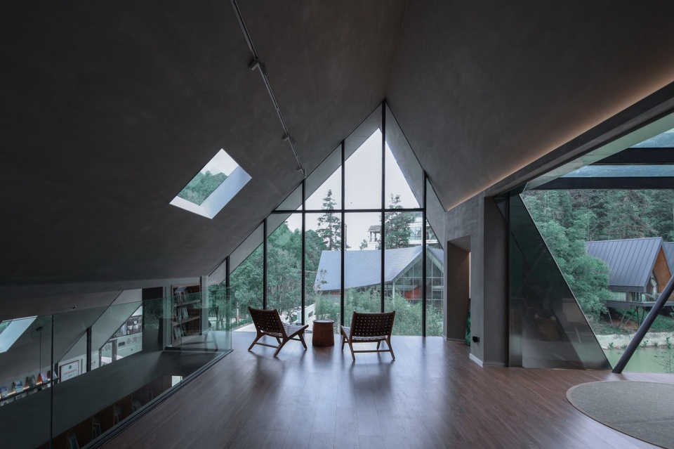 nankun mystery alpine library by wildurban architects