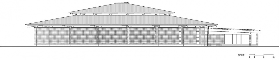 立面 Elevation 1 © 罗宇杰工作室 prepared rehmannia root crafts exhibition hall by luo studio