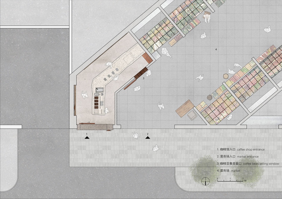 Grid Coffee三源里店 BLUE建筑设计事务所