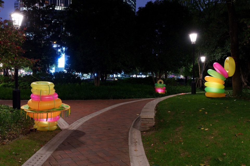 public art installation jump urban generator by daxing jizi design