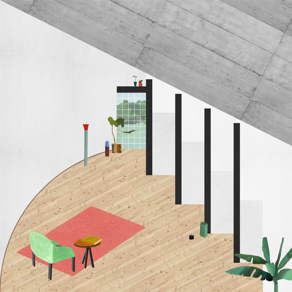 house within three gestures by fala atelier