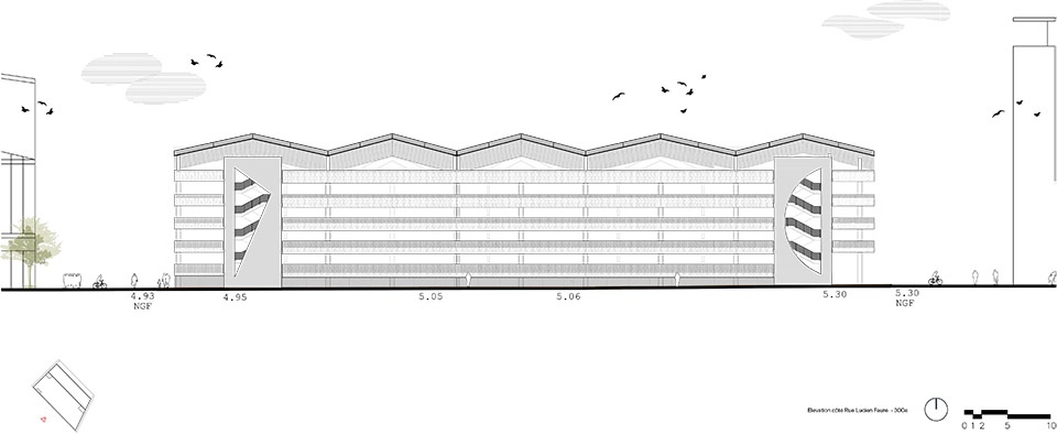 Parking bassins a flots Bordeaux by Ferrier Marchetti Studio