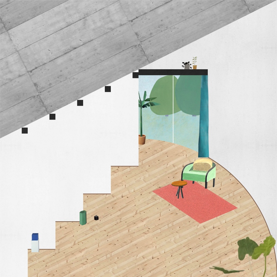 house within three gestures by fala atelier