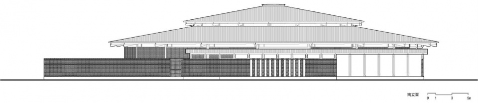 立面 Elevation 2 © 罗宇杰工作室 prepared rehmannia root crafts exhibition hall by luo studio