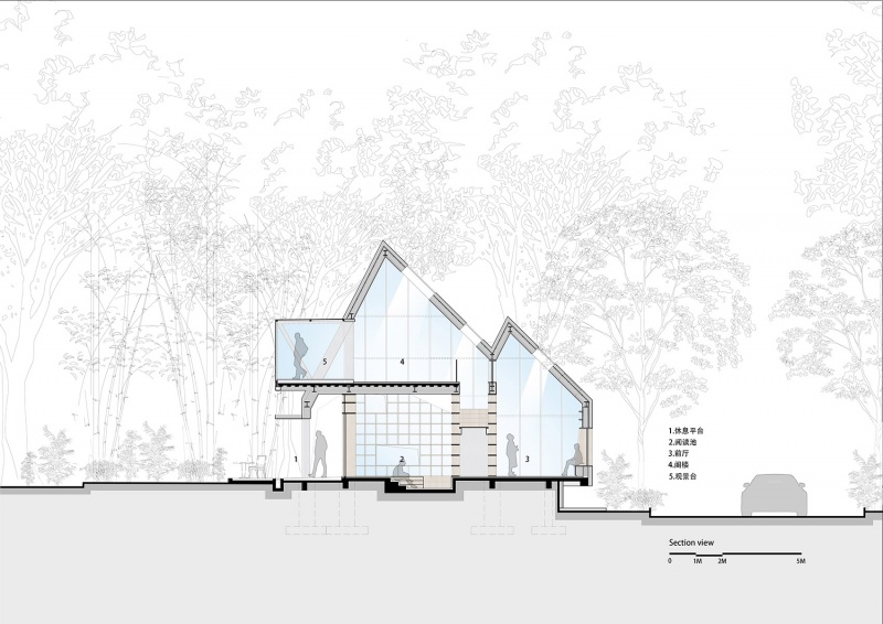 nankun mystery alpine library by wildurban architects