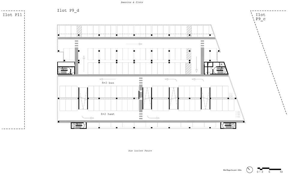 Parking bassins a flots Bordeaux by Ferrier Marchetti Studio