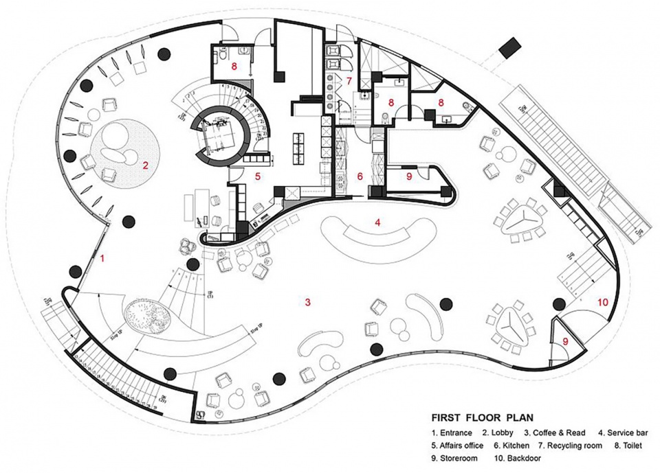 green places community clubhouse by chain10 architecture interior design institute