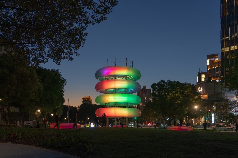public art installation jump urban generator by daxing jizi design