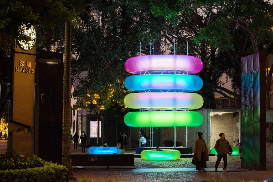public art installation jump urban generator by daxing jizi design
