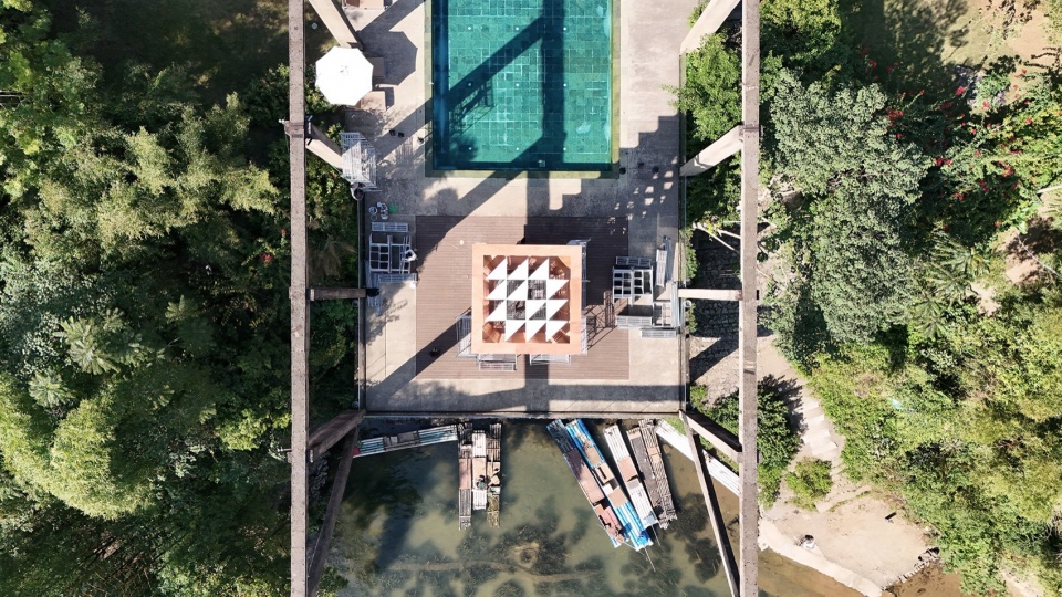 . 鸟瞰叠凳火塔 Aerial view of Wood Lace Tower ©阳朔糖舍