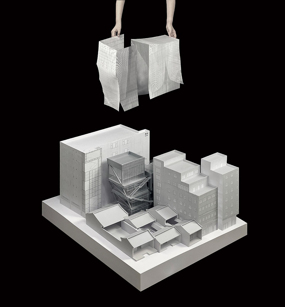 1比50手工模型 1to50 physical model ©迹·建筑事务所TAO