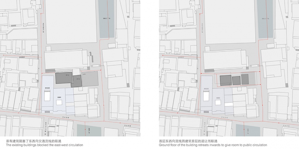 交通分析 Circulation analysis diagram ©迹·建筑事务所TAO