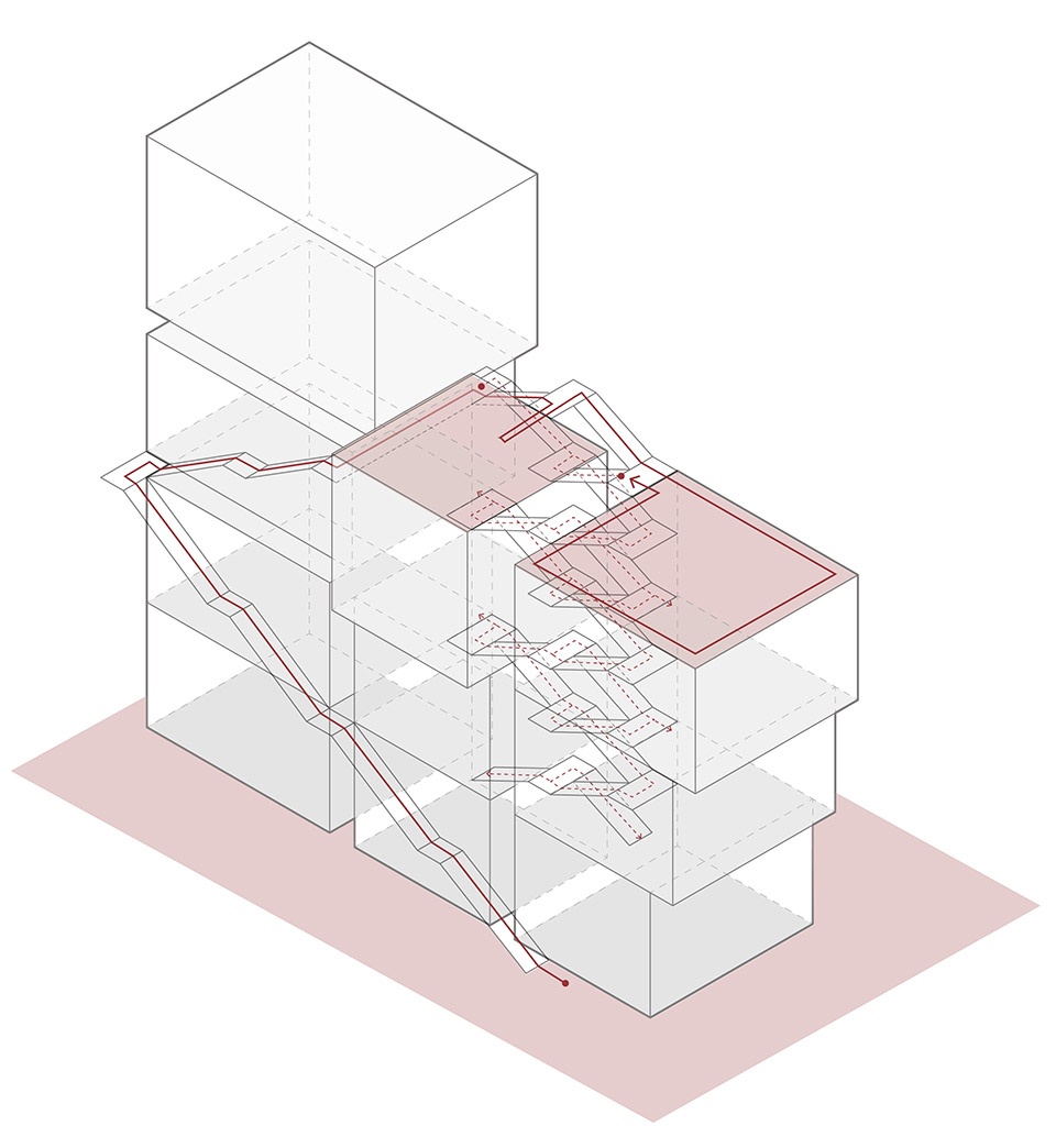 公共空间渗透 Incorporate the public space into the interior ©迹·建筑事务所TAO