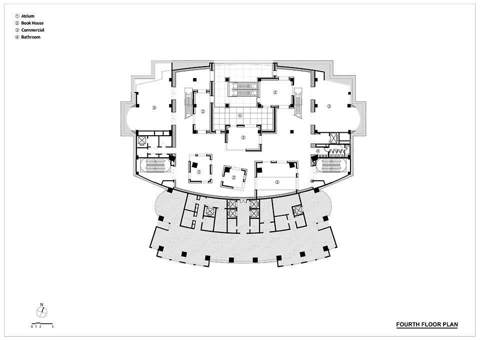 4F平面图 Plan 4F © Wutopia Lab