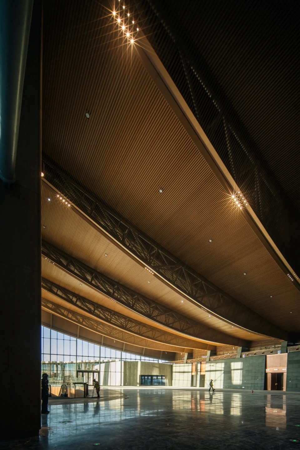 共享大厅内景 the grand canal museum of beijing by china architecture design and research group and arep