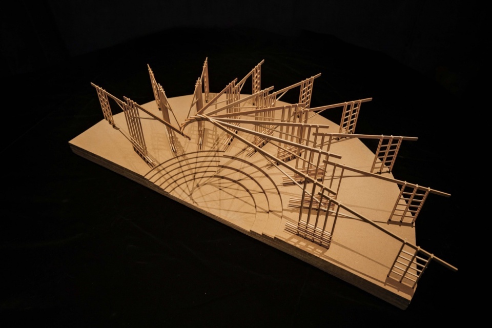 模型 © 罗宇杰工作室 prepared rehmannia root crafts exhibition hall by luo studio