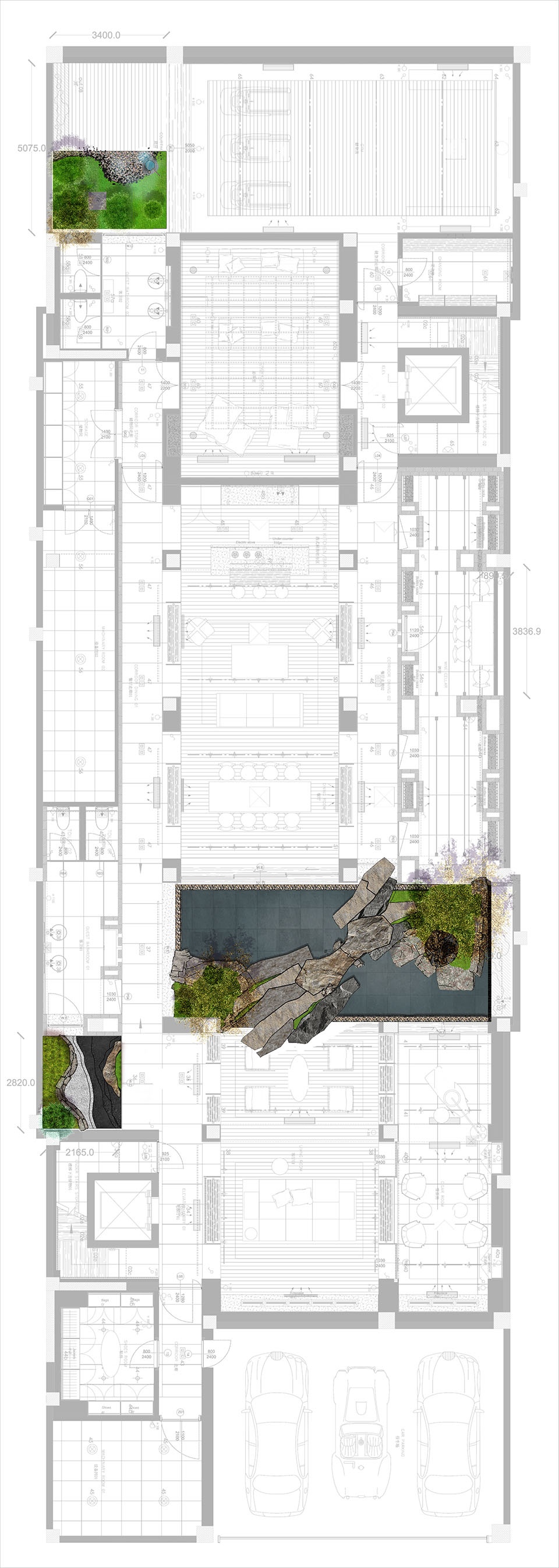 shanghai taohuayuan courtyard design by wuyanzhai gardening学习盒子爆炸图 Study Box Explosion Diagram 拷贝