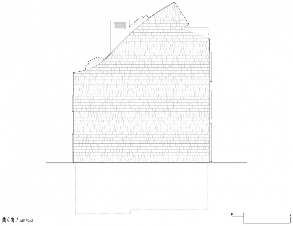西立面©we architects zero carbon senior activity center by we architects