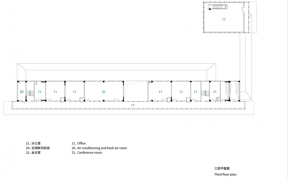 三层平面图 01 design for bus terminal of duke kunshan university station by atelier archmixin vuf