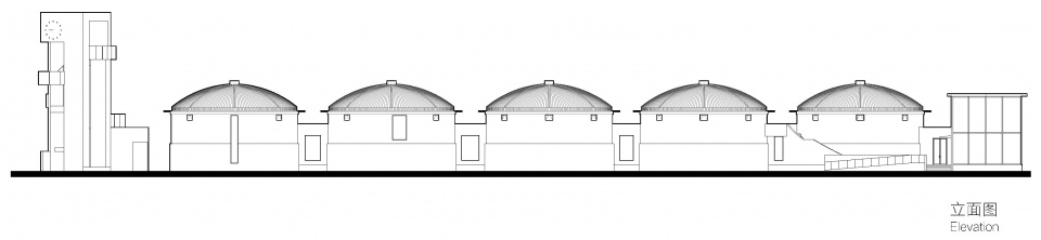 东立面 艺合境建筑设计 grand granary bookstore of librairie avant garde 拷贝