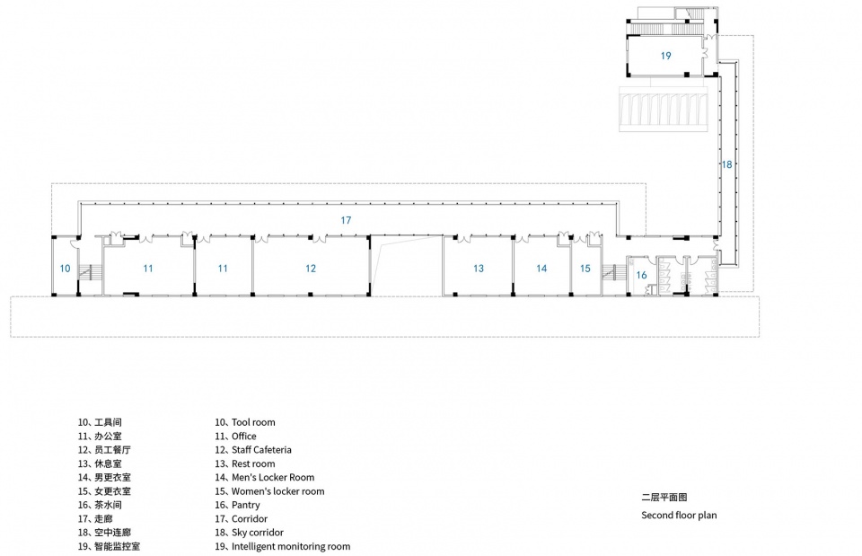 二层平面图 01 design for bus terminal of duke kunshan university station by atelier archmixing