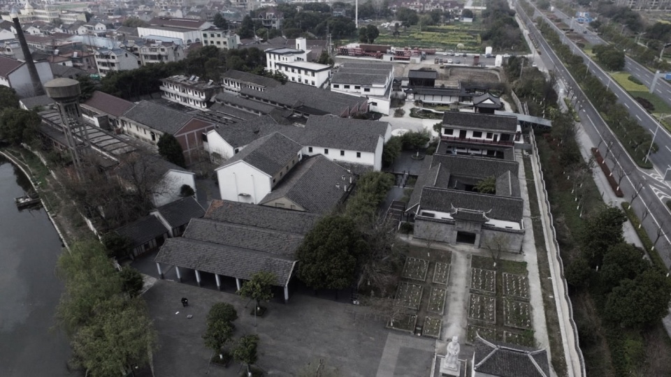坛丘缫丝厂旧址鸟瞰Original factory before renovation@平介设计