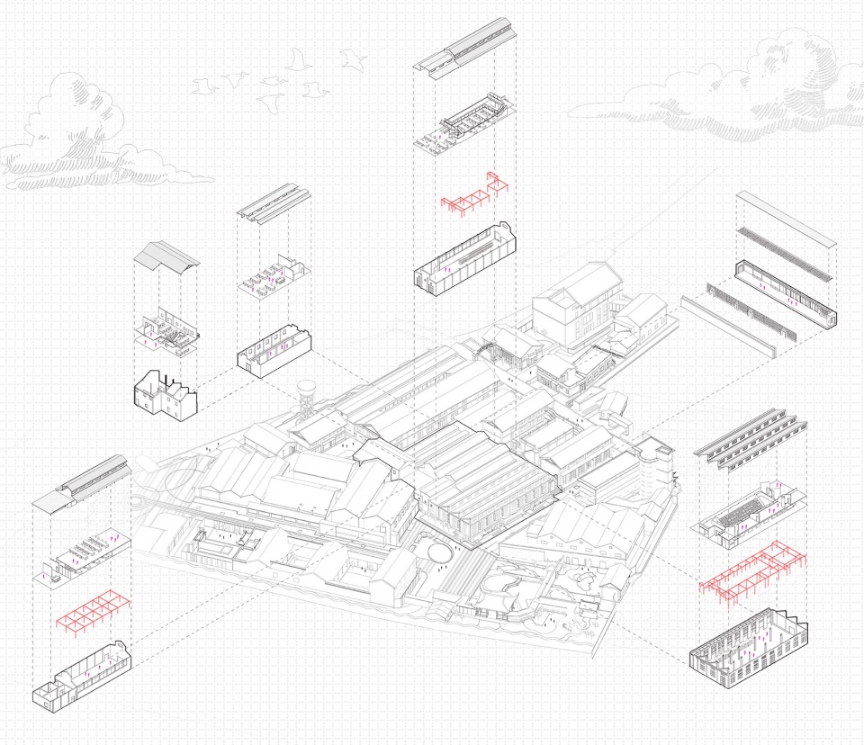 轴测分解图Axometric@平介设计 Parallect Design