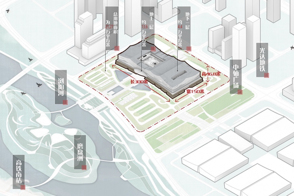 Changsha International Conference Center by SCAD