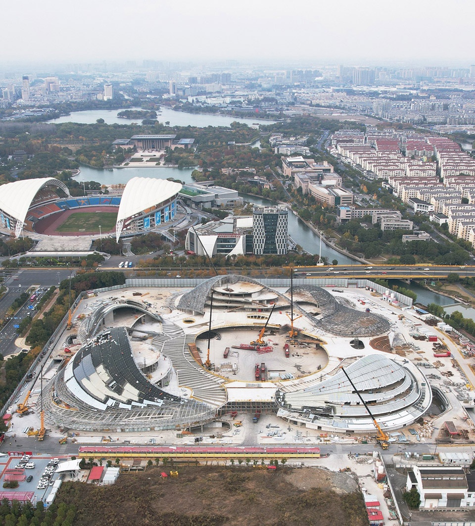 MAD Jiaxing South Lake Future Plaza is under construction