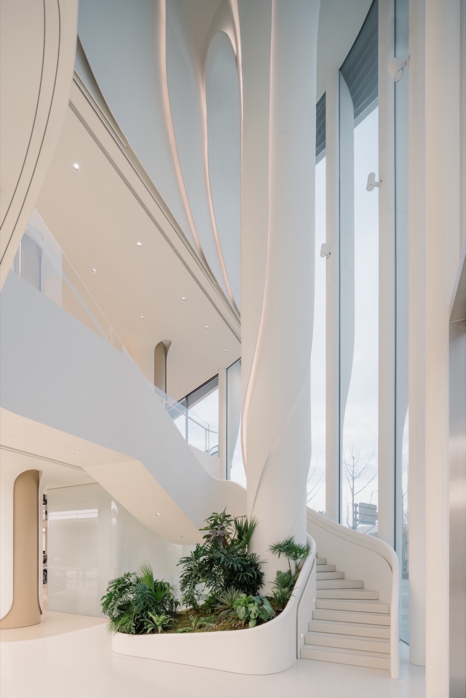 new flagship store for huawei in shanghai by unstudio