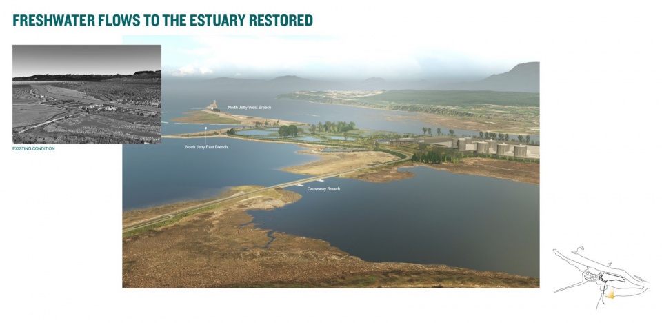 2023 ASLA ANALYSIS AND PLANNING AWARD OF HONOR Iona Beach xweyeyet Regional park and WWTP by space2place design inc