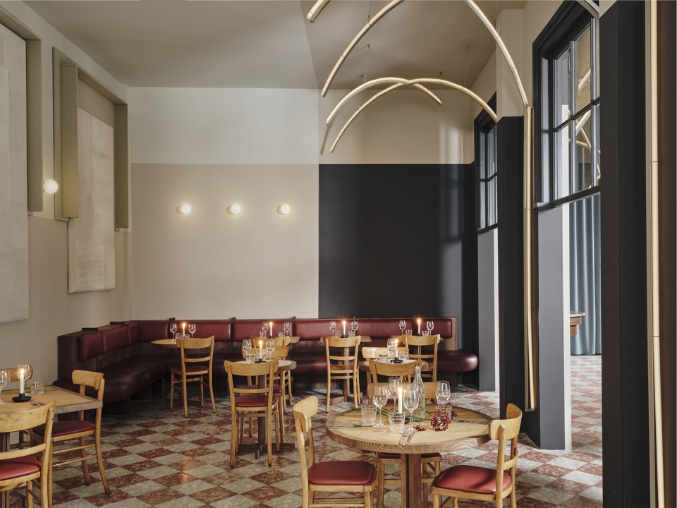 all day brasserie cinema spaces by studio modijefsky