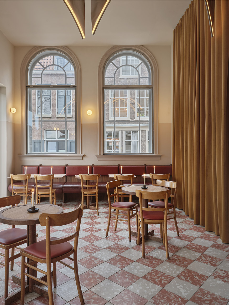 all day brasserie cinema spaces by studio modijefsky