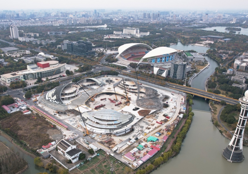 MAD Jiaxing South Lake Future Plaza is under construction