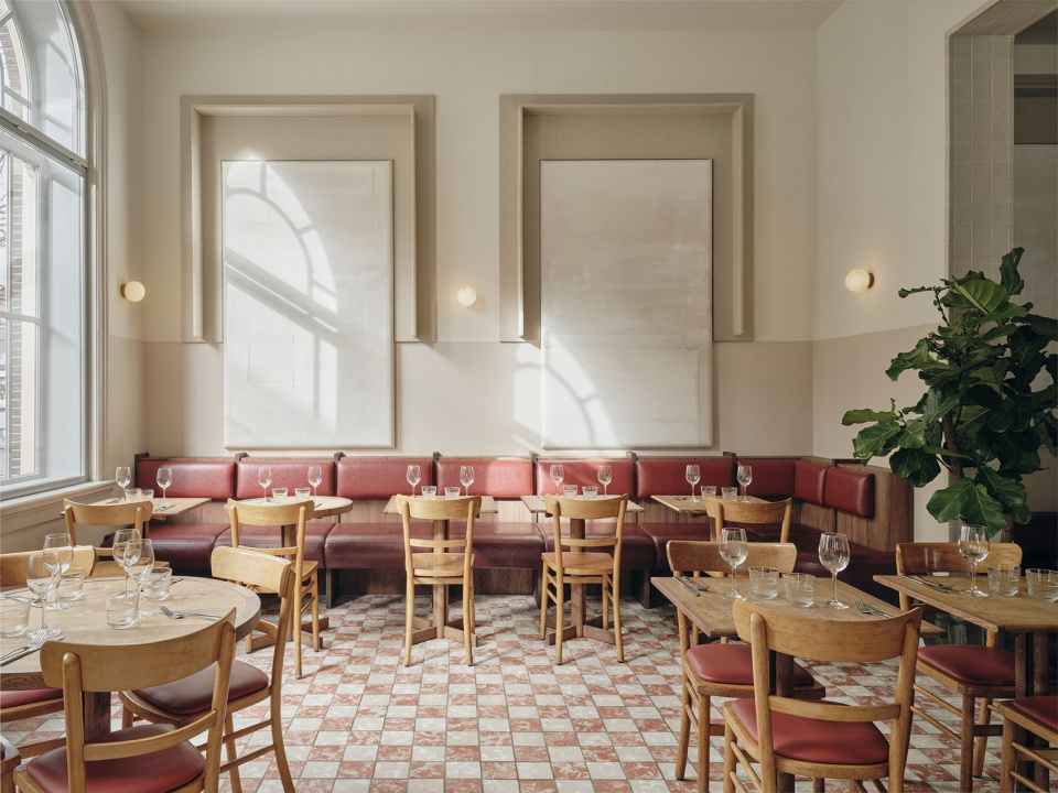 all day brasserie cinema spaces by studio modijefsky