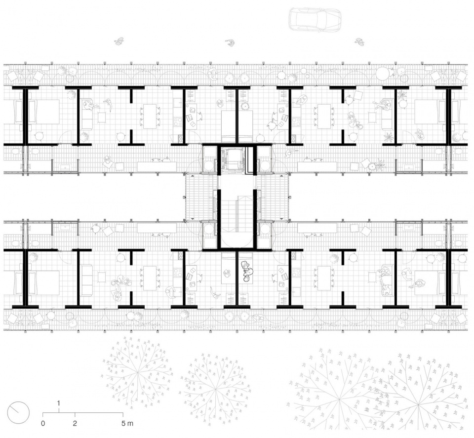 social housing 1737 by harquitectes