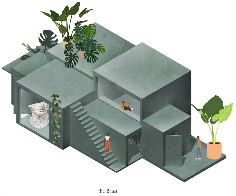 wet beast office environment by studioninedots