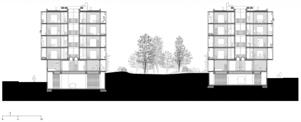 social housing 1737 by harquitectes