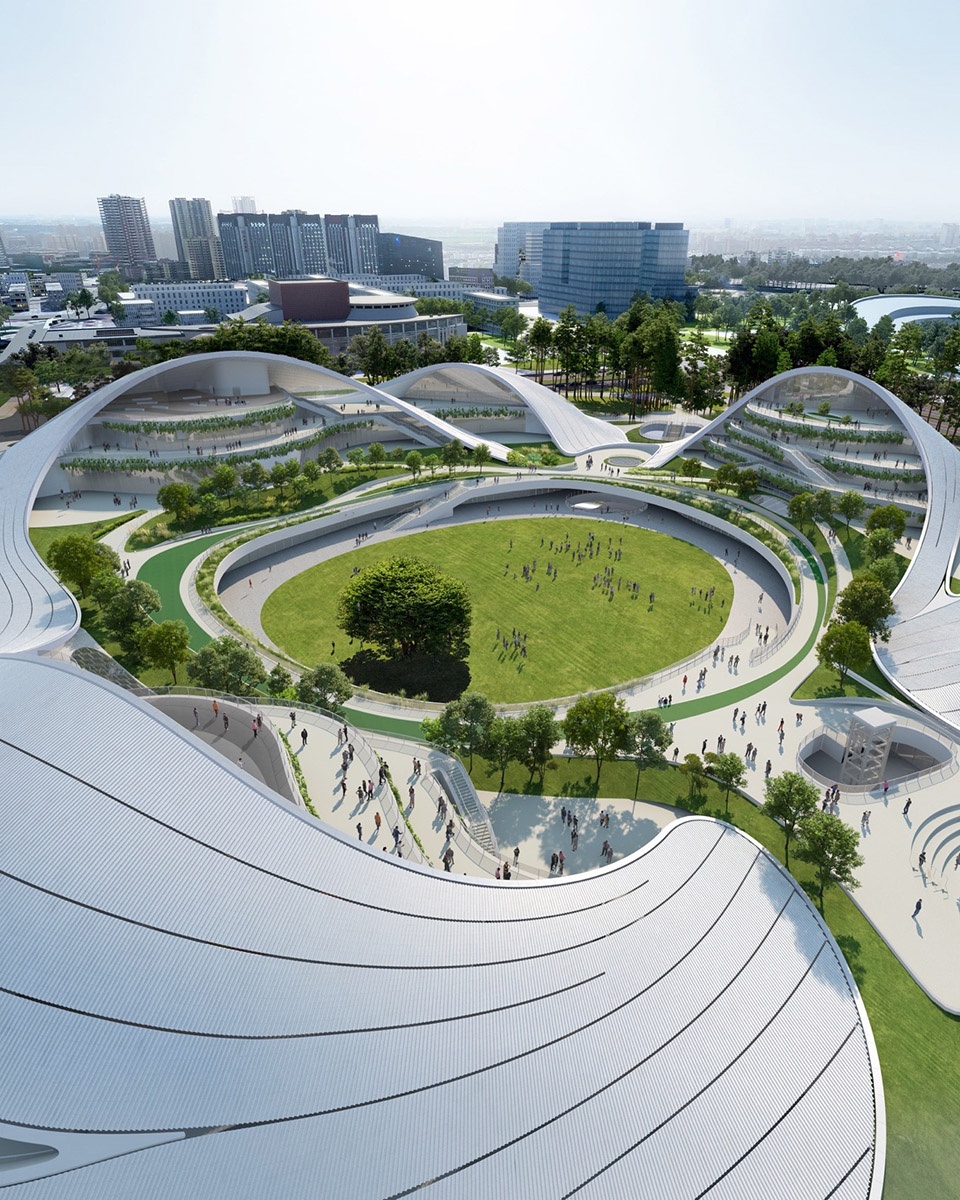 MAD Jiaxing South Lake Future Plaza is under construction