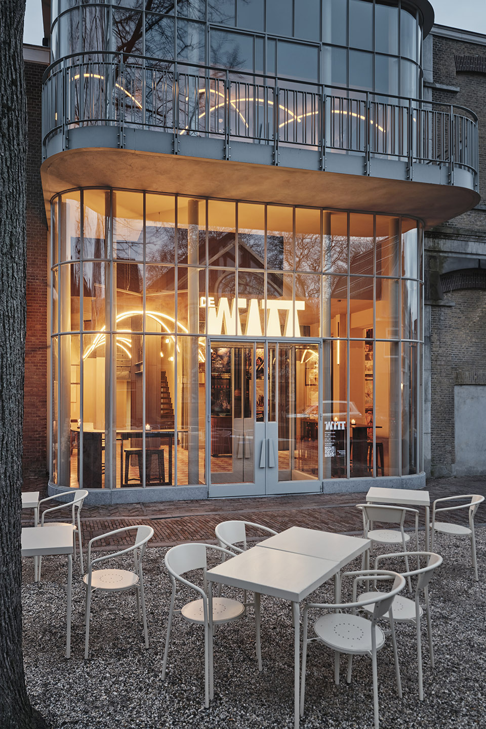 all day brasserie cinema spaces by studio modijefsky