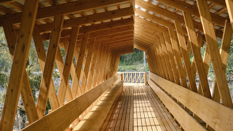 fw jithe covered bridge on aqueduct by iara