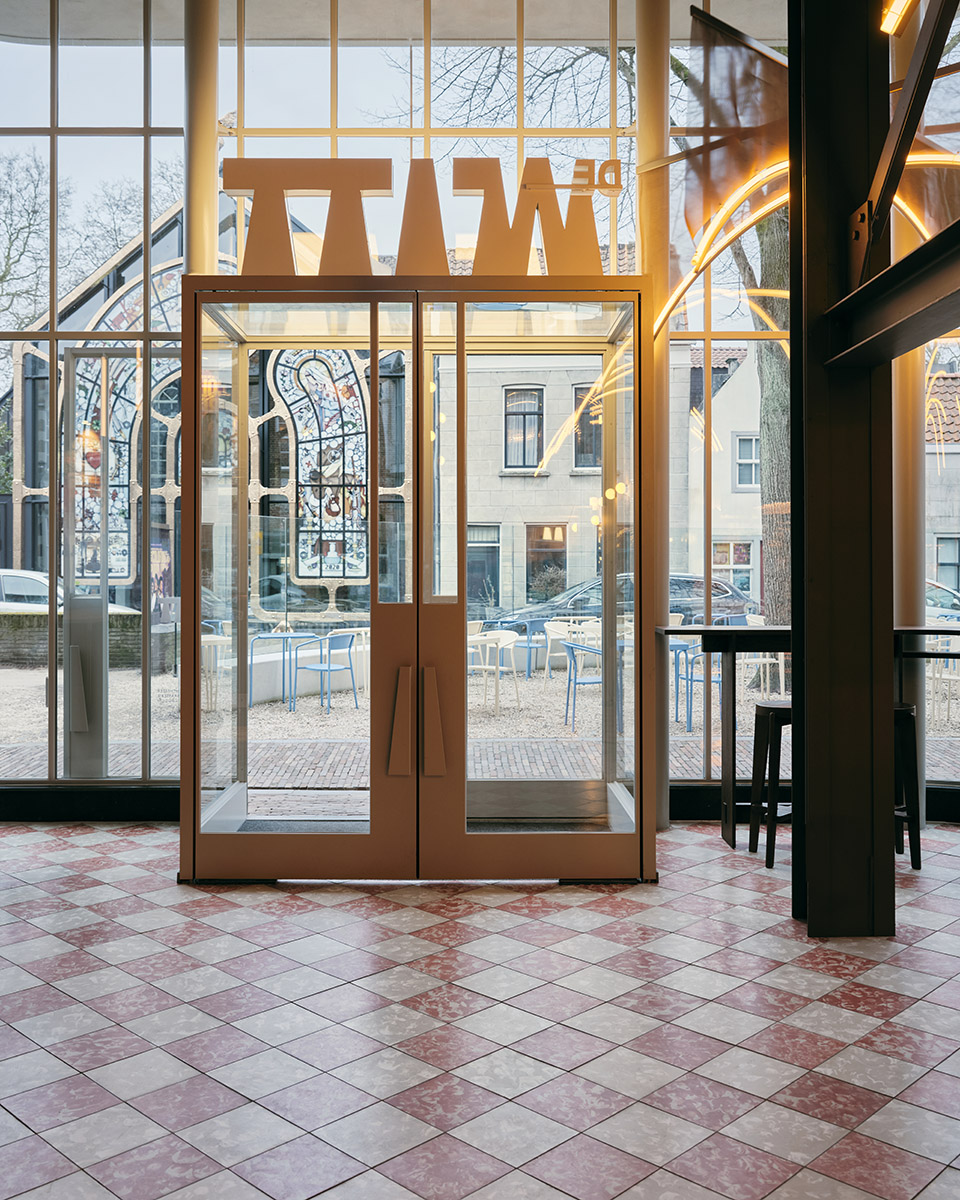 all day brasserie cinema spaces by studio modijefsky