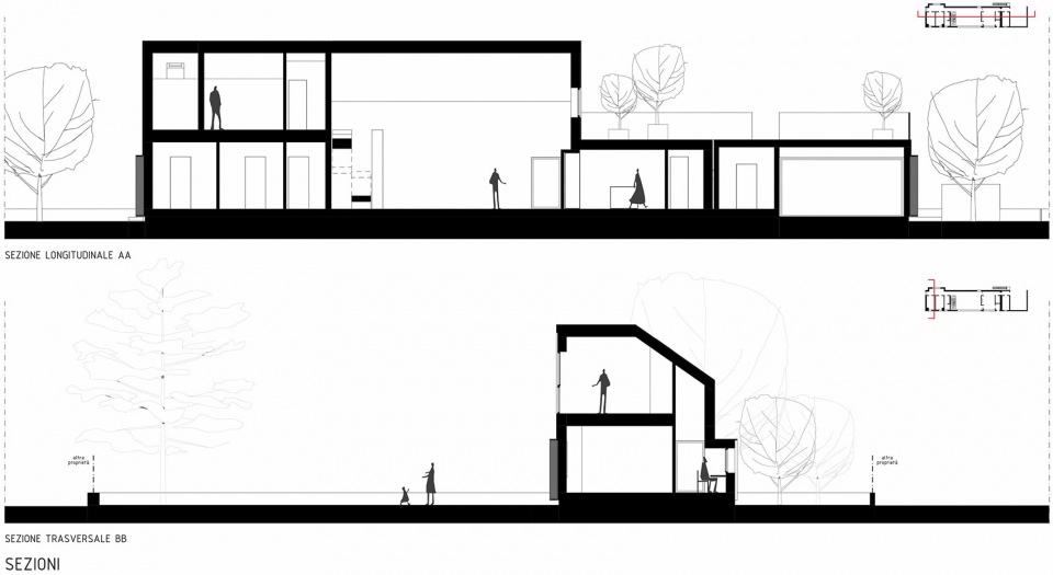 casa 9 border house by lca architetti