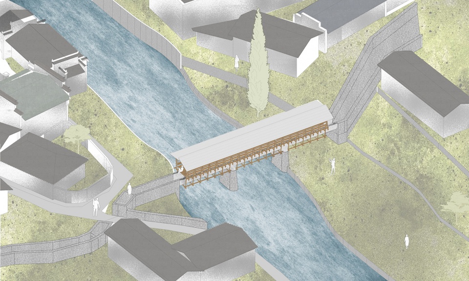 fw jithe covered bridge on aqueduct by iara
